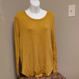 Old Navy Gold Long Sleeve Relaxed Blouse